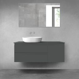 Oltens Vernal zestaw mebli łazienkowych 120 cm z blatem grafit mat 68209400