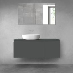 Oltens Vernal zestaw mebli łazienkowych 120 cm z blatem grafit mat 68248400