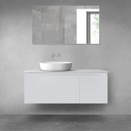 Oltens Vernal zestaw mebli łazienkowych 120 cm z blatem szary mat 68248700