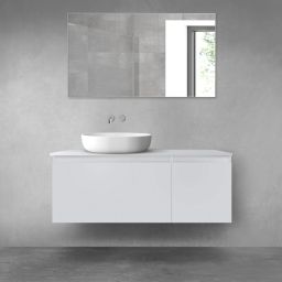 Oltens Vernal zestaw mebli łazienkowych 120 cm z blatem szary mat 68250700