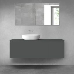 Oltens Vernal zestaw mebli łazienkowych 140 cm z blatem grafit mat 68313400