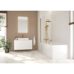 Oltens Lustra umywalka 60,5x35 cm nablatowa prostokątna z powłoką SmartClean biała 40806000