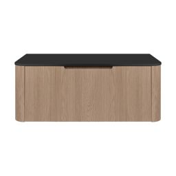 Oltens Hamnes szafka 100 cm podumywalkowa wisząca z blatem dąb/czarny mat 68675060