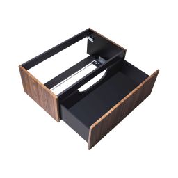 Ksuro 02 szafka 80 cm podumywalkowa wisząca z blatem orzech/biały mat 58002600