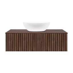 Ksuro 02 szafka 100 cm podumywalkowa wisząca z blatem orzech 58003060