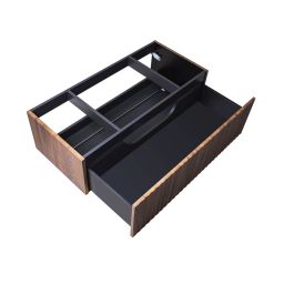 Ksuro 02 szafka 100 cm podumywalkowa wisząca z blatem orzech 58003060