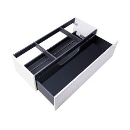 Ksuro 02 szafka 120 cm podumywalkowa wisząca z blatem biały mat 58004000