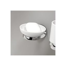 Oltens Gulfoss mydelniczka z uchwytem biała ceramika/chrom 84101000