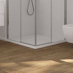 Oltens Bergytan brodzik 100x100 cm kwadratowy RockSurface biały 17102000