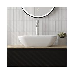 Oltens Solvig umywalka 51x34 cm nablatowa owalna z powłoką SmartClean biała 40822000