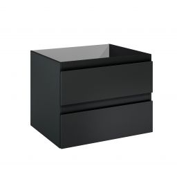 Oltens Vernal szafka 60 cm podumywalkowa wisząca czarny mat 60000300