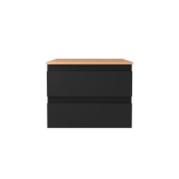 Oltens Vernal szafka 60 cm podumywalkowa wisząca czarny mat 60000300