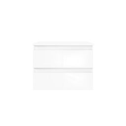 Oltens Vernal szafka 60 cm podumywalkowa wisząca z blatem biały połysk 68115000