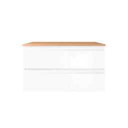 Oltens Vernal szafka 80 cm podumywalkowa wisząca biały połysk 60003000