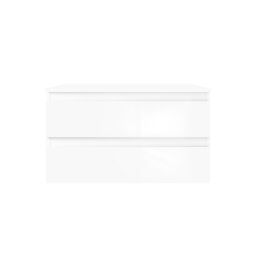 Oltens Vernal szafka 80 cm podumywalkowa wisząca z blatem biały połysk 68116000