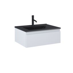 Oltens Vernal umywalka z szafką 60 cm czarny mat/szary mat 68005700