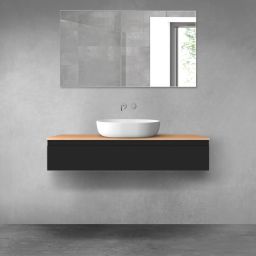 Oltens Vernal szafka 120 cm podumywalkowa wisząca czarny mat 60012300