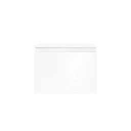 Oltens Vernal szafka 60 cm podumywalkowa wisząca z blatem biały połysk 68104000