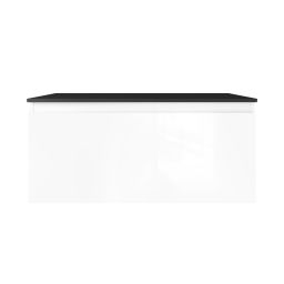 Oltens Vernal szafka 100 cm podumywalkowa wisząca biały połysk 60015000