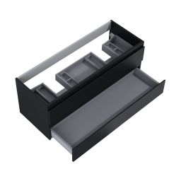 Oltens Vernal szafka 120 cm podumywalkowa wisząca czarny mat 60019300