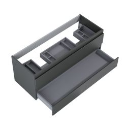 Oltens Vernal szafka 120 cm podumywalkowa wisząca grafit mat 60019400