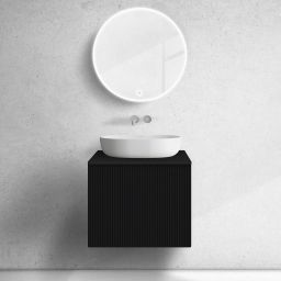 Oltens Lun szafka podumywalkowa 60 cm czarny mat 60027300