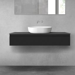 Oltens Vernal szafka 120 cm podumywalkowa wisząca czarny mat 60012300