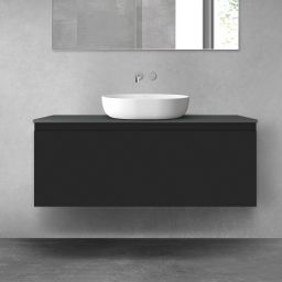 Oltens Vernal szafka 120 cm podumywalkowa wisząca czarny mat 60016300