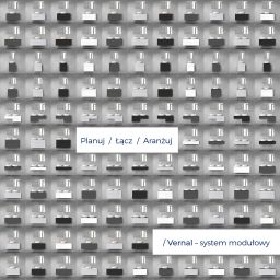 Oltens Vernal zestaw mebli łazienkowych 120 cm z blatem biały połysk 68209000