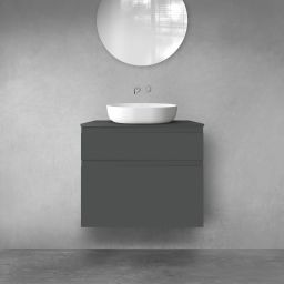 Oltens Vernal zestaw mebli łazienkowych 80 cm z blatem grafit mat 68219400