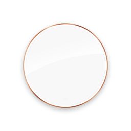 Oltens Nordlis lustro 100 cm okrągłe z oświetleniem z oświetleniem z przodu z matą grzewczą miedź szczotkowana 64102610