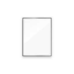 Oltens Nordlis lustro 60x80 cm prostokątne z oświetleniem z przodu z matą grzewczą czarny 64105300