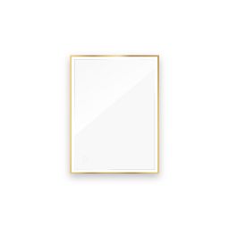 Oltens Nordlis lustro 60x80 cm prostokątne z oświetleniem z przodu z matą grzewczą złoty 64105800