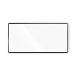 Oltens Nordlis lustro 60x120 cm prostokątne z oświetleniem z przodu z matą grzewczą czarny 64107300