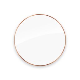 Oltens Nordlis lustro 100 cm okrągłe z oświetleniem od tyłu z matą grzewczą miedź szczotkowana 64110610