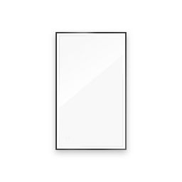 Oltens Nordlis lustro 60x100 cm prostokątne z oświetleniem od tyłu z matą grzewczą czarny 64111300