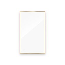 Oltens Nordlis lustro 60x100 cm prostokątne z oświetleniem od tyłu z matą grzewczą złoty 64111800