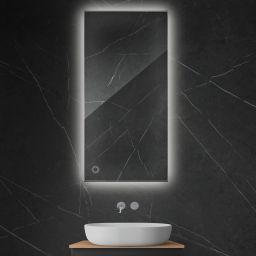 Oltens Nordlis lustro 60x120 cm prostokątne z oświetleniem od tyłu z matą grzewczą 64112000