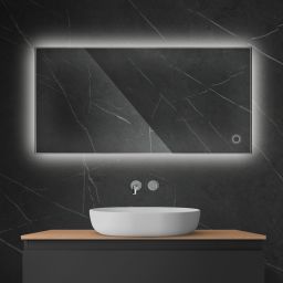 Oltens Nordlis lustro 60x120 cm prostokątne z oświetleniem od tyłu z matą grzewczą 64112000