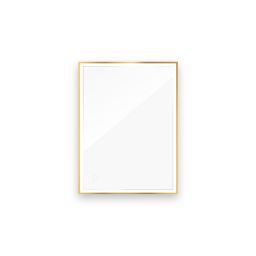 Oltens Nordlis lustro 60x80 cm prostokątne z oświetleniem od tyłu z matą grzewczą złoty 64115800