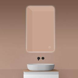 Oltens Nordlis lustro 60x100 cm prostokątne z oświetleniem od tyłu z matą grzewczą 64120000