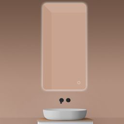 Oltens Nordlis lustro 60x120 cm prostokątne z oświetleniem od tyłu z matą grzewczą 64121000