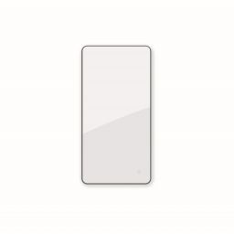 Oltens Nordlis lustro 60x120 cm prostokątne z oświetleniem od tyłu z matą grzewczą czarny 64121300