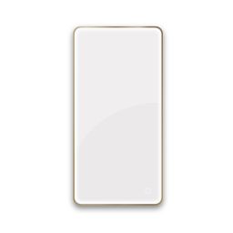 Oltens Nordlis lustro 60x120 cm prostokątne z oświetleniem od tyłu z matą grzewczą mosiądz szczotkowany 64121510