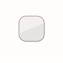 Oltens Nordlis lustro 80x80 cm kwadratowe z oświetleniem z przodu z matą grzewczą czarny 64122300