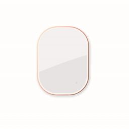 Oltens Nordlis lustro 80x100 cm prostokątne z oświetleniem z przodu z matą grzewczą miedź szczotkowana 64124610