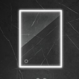 Oltens Nordlis lustro 60x80 cm prostokątne z oświetleniem z przodu z matą grzewczą 64105000