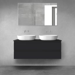 Oltens Vernal szafka 120 cm podumywalkowa wisząca czarny mat 60019300