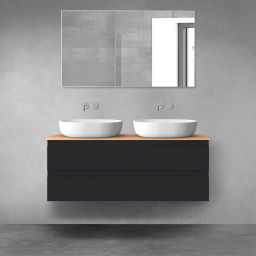 Oltens Vernal szafka 120 cm podumywalkowa wisząca czarny mat 60019300