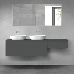 Oltens Vernal zestaw mebli łazienkowych 180 cm z blatem grafit mat 68593400